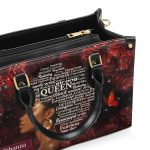 Black Queen  - Personalized Leather Handbag