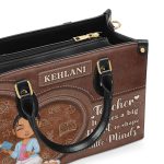 Teacher It Takes A Big Heart To Shape Little Minds - Personalized Leather Handbag Sblhblha1659Ta