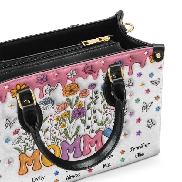 Grandma - Personalized Leather Handbag Stb224