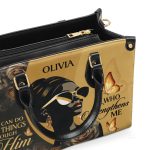 I Can Do All Things Through Him - Personalized Leather Handbag