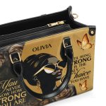You Never Know How Strong You Are - Personalized Leather Handbag