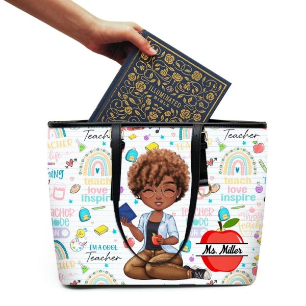 Teacher - Personalized Leather Totebag