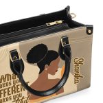 What Makes You Different Makes You Beautiful - Personalized Leather Hand Bag Stb106