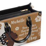 You Matter You Are Loved - Personalized Leather Hand Bag Stb97