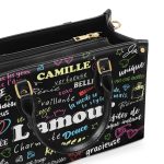 La Vie Est Belle - Personalized Leather Hand Bag Sblhbha25
