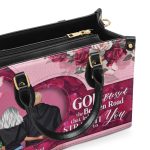 God Blessed The Broken Road That Led Me Straight To You - Personalized Leather Handbag Sblhblpa1036L