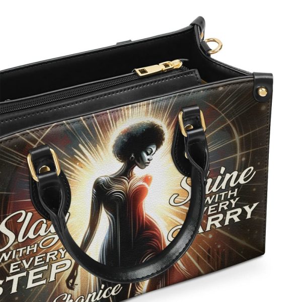 Slay And Shine - Personalized Leather Handbag Sb306