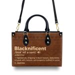 Blacknificient  - Personalized Leather Hand Bag Stb108