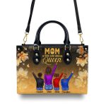 Mom A Title Just Above Queen - Personalized Leather Handbag Stb209