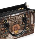 She Knows More Than She Says - Personalized Leather Handbag Sblhbln971D