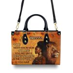 You Never Know How Strong You Are - Personalized Leather Handbag