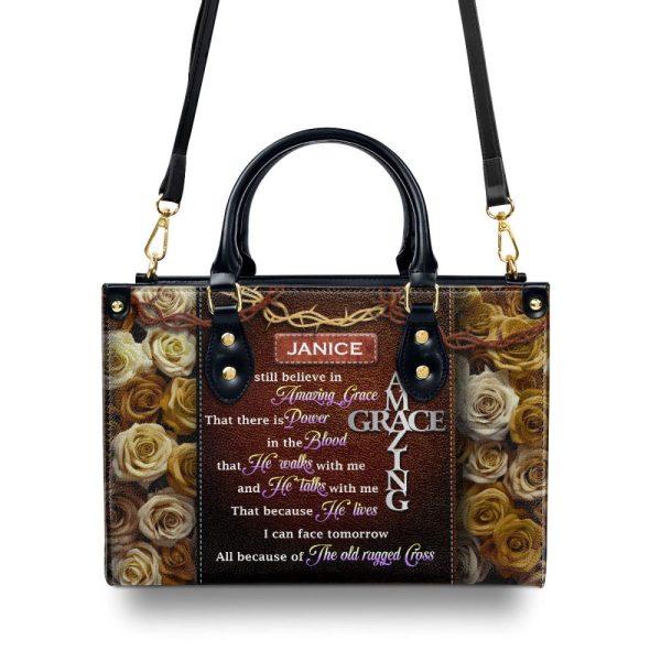 Amazing Grace - Personalized Leather Handbag Sblhbpha769M