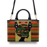 Juneteenth 1865 - Personalized Leather Handbag