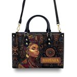 African Culture - Personalized Leather Handbag