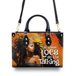 Let These Locs Do The Talking - Personalized Leather Handbag