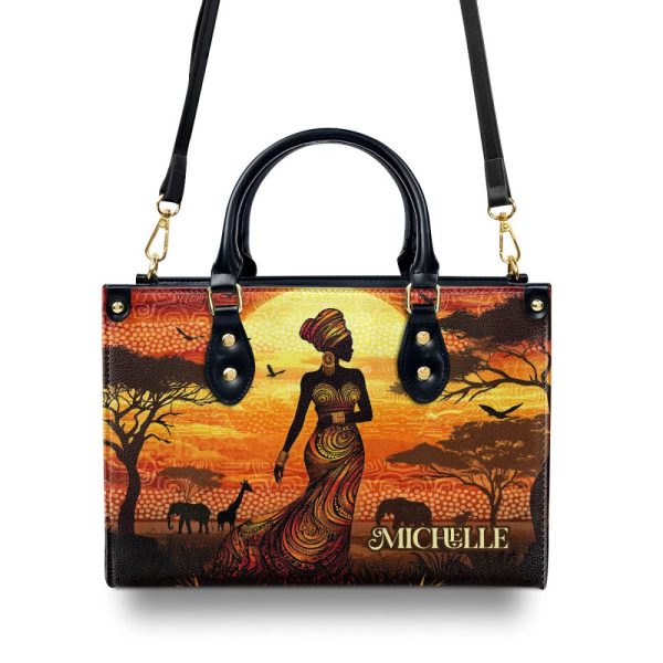 The Safari - Personalized Leather Handbag