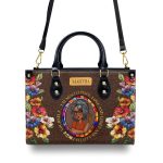 She Believed She Could So She Did - Personalized Leather Handbag Sblhbln1085M