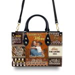 Anatomy Of A Mom - Personalized Leather Handbag
