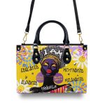 I Am Melanated - Personalized Leather Handbag Sblhbll2398M