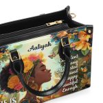 She Is - Personalized Leather Handbag