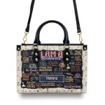 I Am A Booktrovert - Personalized Leather Handbag Sblhblm965T