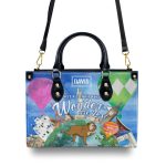 Not All Those Who Wander Are Lost - Personalized Leather Hand Bag Sblhbha28