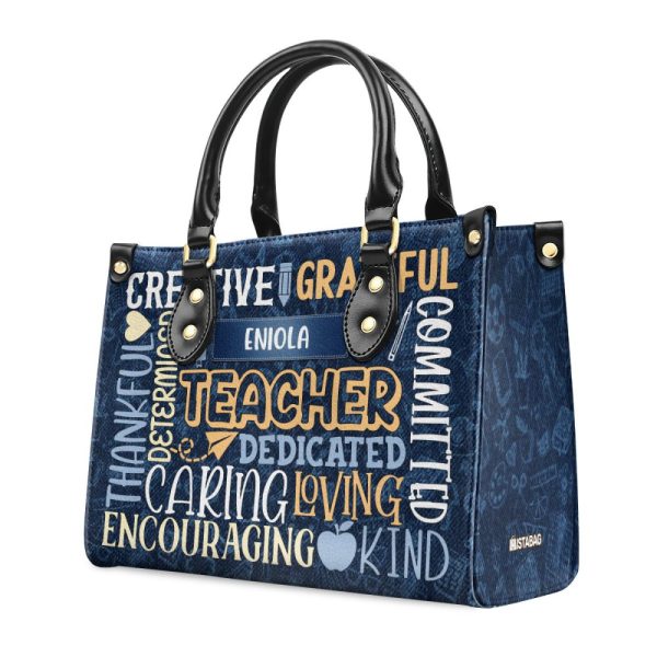 Teacher - Personalized Leather Handbag Sblhblm1787D