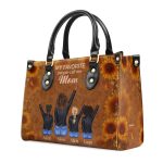 My Favorite Person Calls Me Mom - Personalized Leather Handbag Stb212