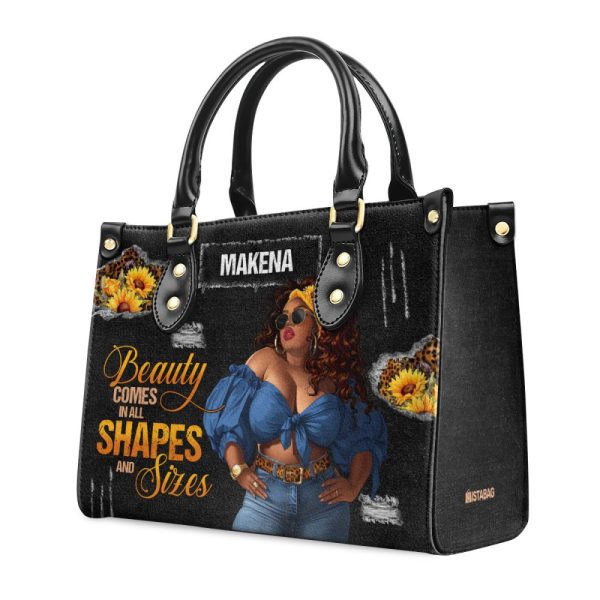 Beauty Comes In All Shapes And Sizes - Personalized Leather Handbag Sblhblm825M