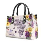 Afro Map - Personalized Leather Handbag Stb196