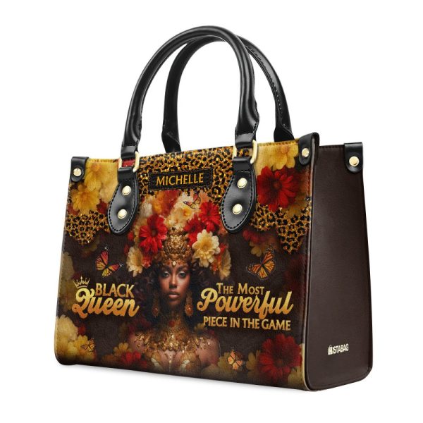 Black Queen - Personalized Leather Handbag