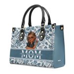 Grandma Mom Floral - Personalized Leather Handbag Sblhblpa1410D