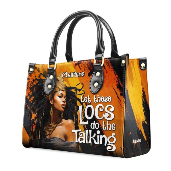 Let These Locs Do The Talking - Personalized Leather Handbag