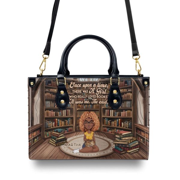 She Knows More Than She Says - Personalized Leather Handbag Sblhbln971D