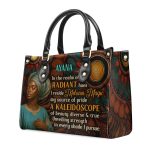 Kaleidoscope Of Beauty - Personalized Leather Handbag