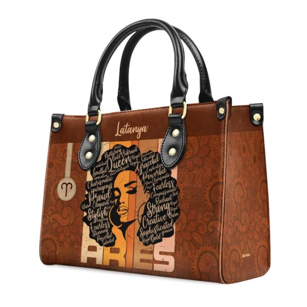 Horoscope - Personalized Leather Handbag Stb156