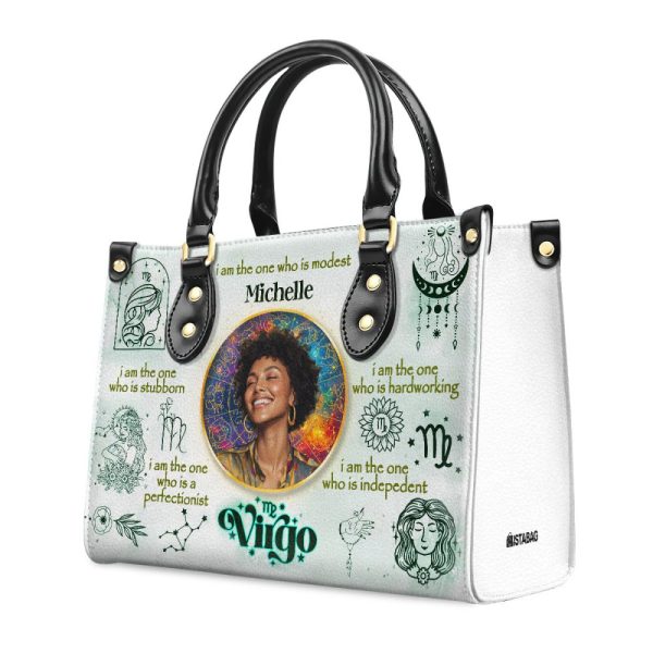 12 Zodiac Signs - Personalized Leather Handbag