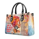 God Is So Much Bigger Than - Personalized Leather Handbag