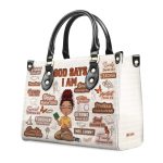 God Says I Am Teacher - Personalized Leather Handbag