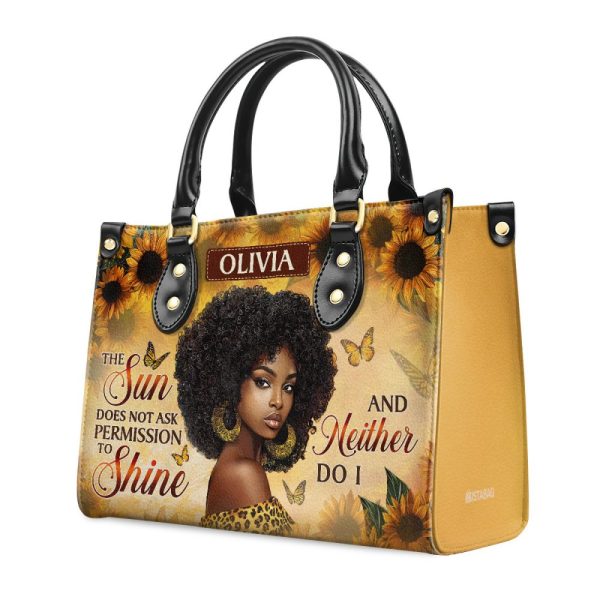 Sunshine Queen - Personalized Leather Handbag
