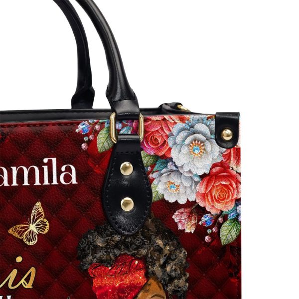 She Is Worth Far More Than Rubies - Personalized Leather Handbag Sblhblm1501L