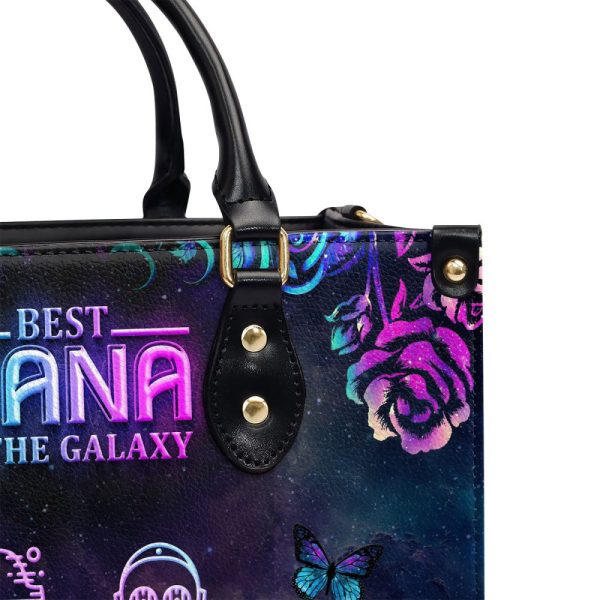 Best Nana In The Galaxy - Personalized Leather Handbag Mb77