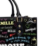 La Vie Est Belle - Personalized Leather Hand Bag Sblhbha25