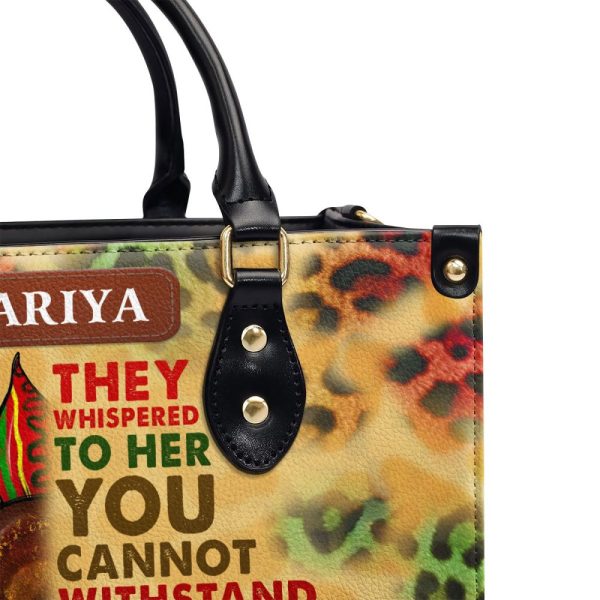 I Am The Storm - Personalized Leather Handbag Sblhbha22