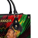 A Beautiful Black Queen - Personalized Leather Handbag