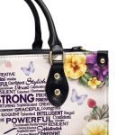 Afro Map - Personalized Leather Handbag Stb196