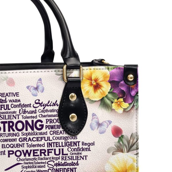 Afro Map - Personalized Leather Handbag Stb196