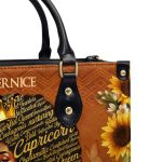 She Designed A Life She Loved - Personalized Leather Handbag Stb220