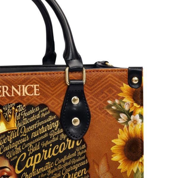 She Designed A Life She Loved - Personalized Leather Handbag Stb220