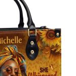 I Am The Storm - Personalized Leather Handbag